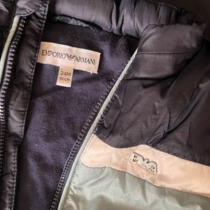Emporio armany vest with rain hoodie